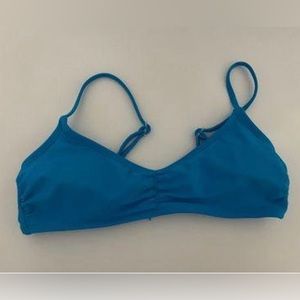 Blue bikini top